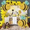 4-Piece Bee Balloon Set – 31-Inch Foil Balloons for Birthday Parties & Baby Showers (Yellow)